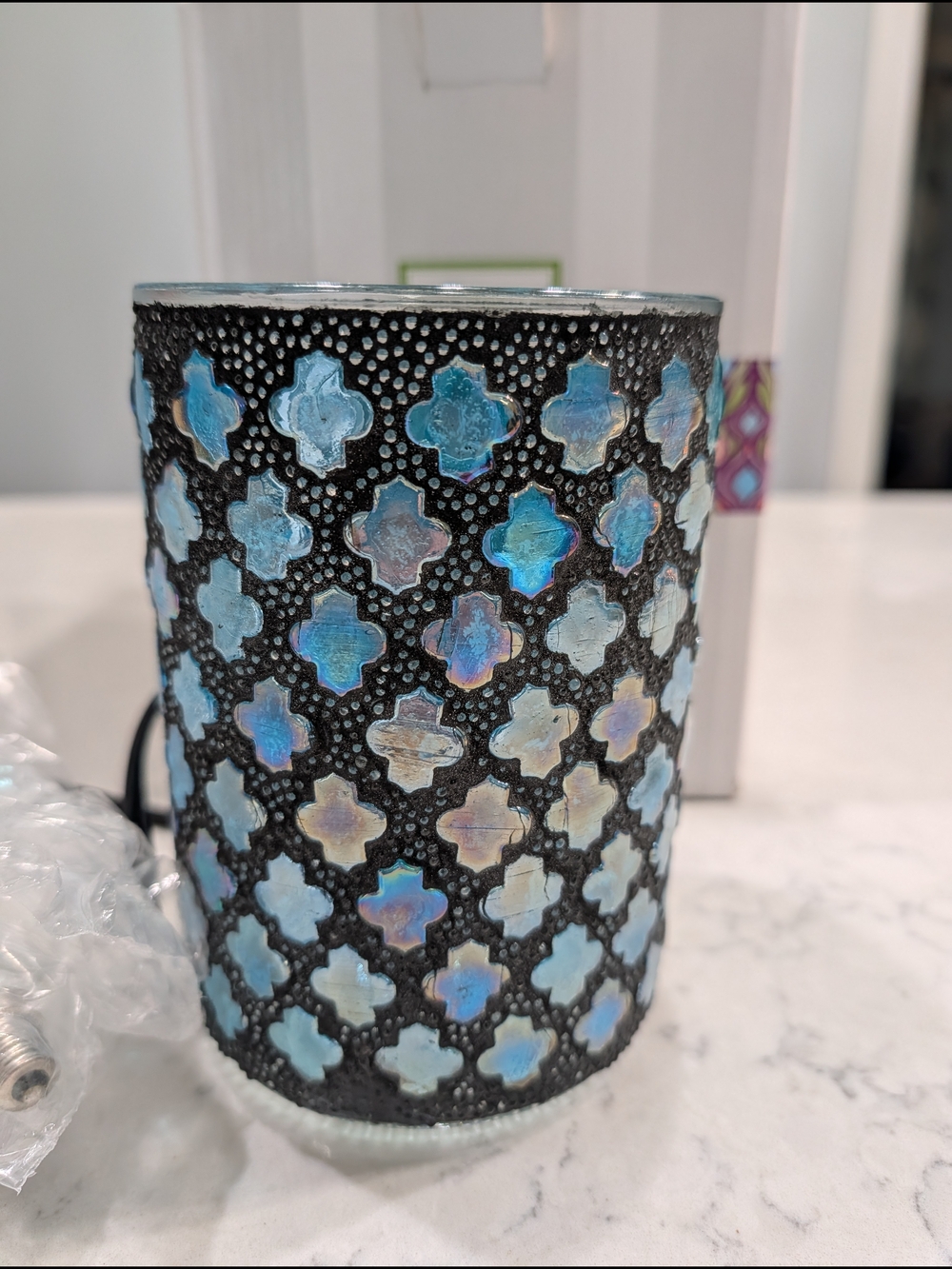 Scentsy Marrakesh Iridescent Blue Mosaic Plug-In Warmer